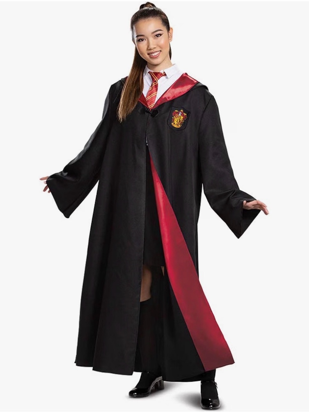 Gryffindor-Inspired Black and Red Plus size 5x Wizard Robe Costume